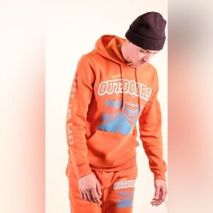 Brooklyn Cloth Koi The Great Outdoors Fleece Hoodie - Sz L